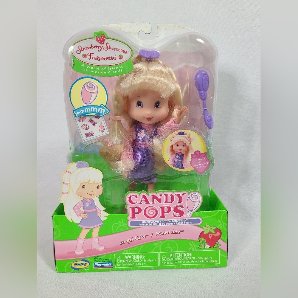 New 2006 Playmate Strawberry Shortcake Candy Pops Angel Cake Doll